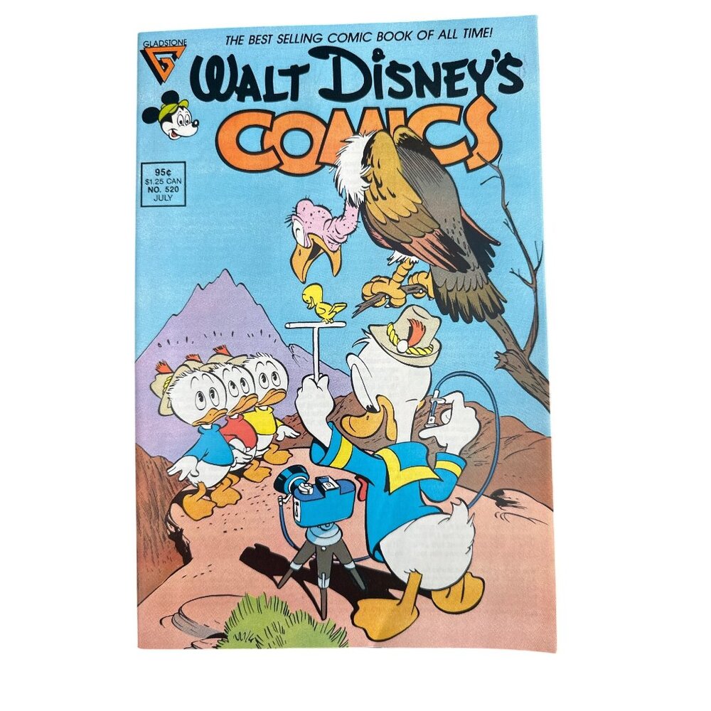 Gladstone Walt Disneys Comics and Stories No #520 July 1987 Vintage Boarded